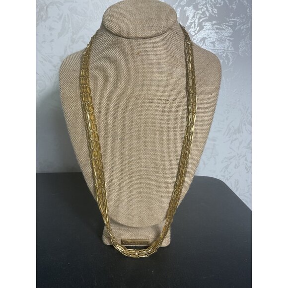 Vintage Gold-Tone Multi-Strand Necklace - Picture 1 of 3